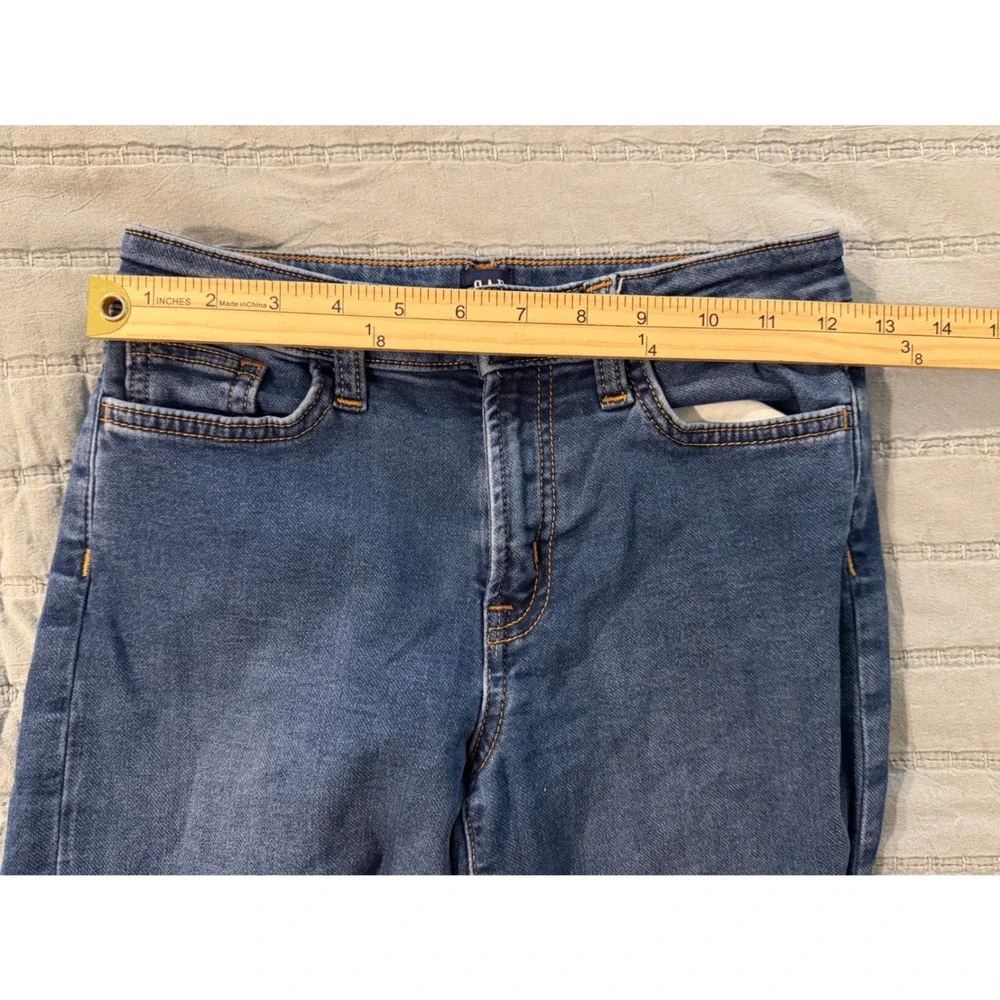 Gap Kids SuperSoft Wide-Leg Ankle Jeans Blue Medium Wash Denim Size 10